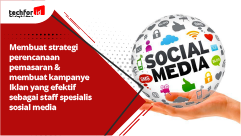 Membuat strategi perencanaan pemasaran & membuat kampanye Iklan yang efektif sebagai staff spesialis sosial media (spesialis periklanan)
